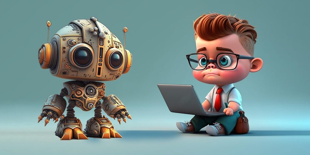 ai generated, boy, young man, laptop, robot, future, chatgpt, 3d, modern, technology, bot, computer science, extraterrestrial, fantasy, communication, to chat, artificial intelligence, chatgpt, chatgpt, chatgpt, chatgpt, chatgpt