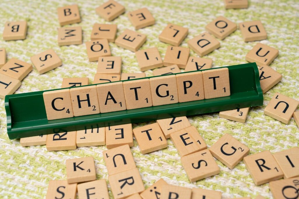 chat gpt, scrabble, tiles, typography, letters, word, puzzle, game, ai, artificial intelligence