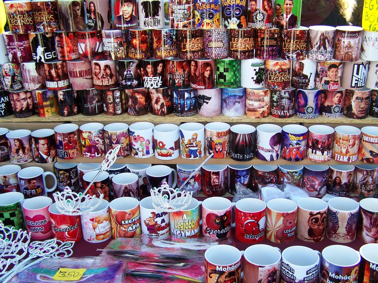 cups, ceramic, color, subtitles